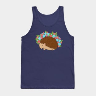 Little Hedgehog In The Flower Field Tank Top